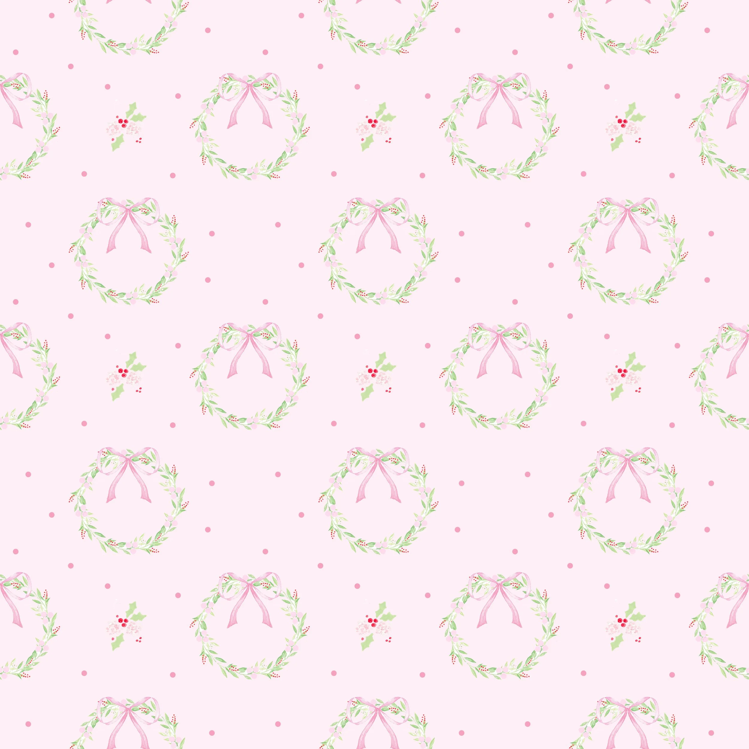 Pink Christmas Wreaths