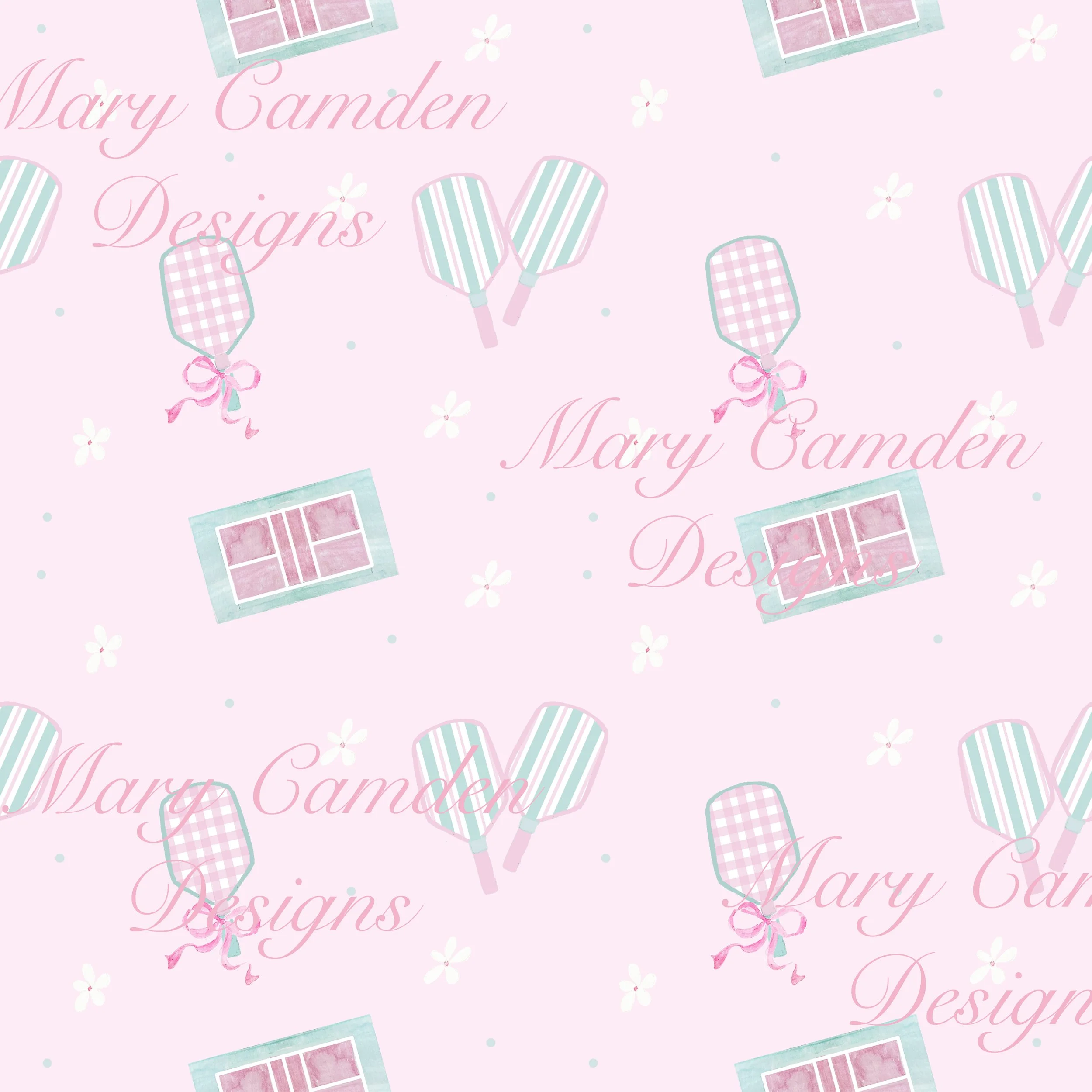 Pink Pickleball Print