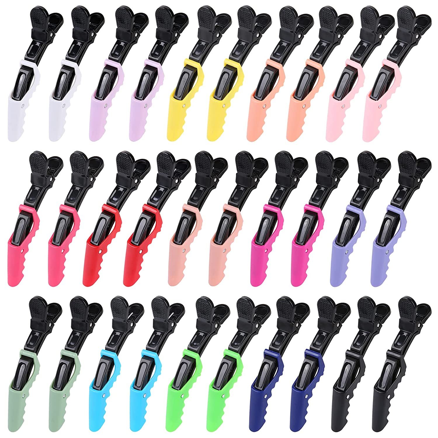 30pcs Alligator Styling Sectioning Hair Clips (15 Colors)