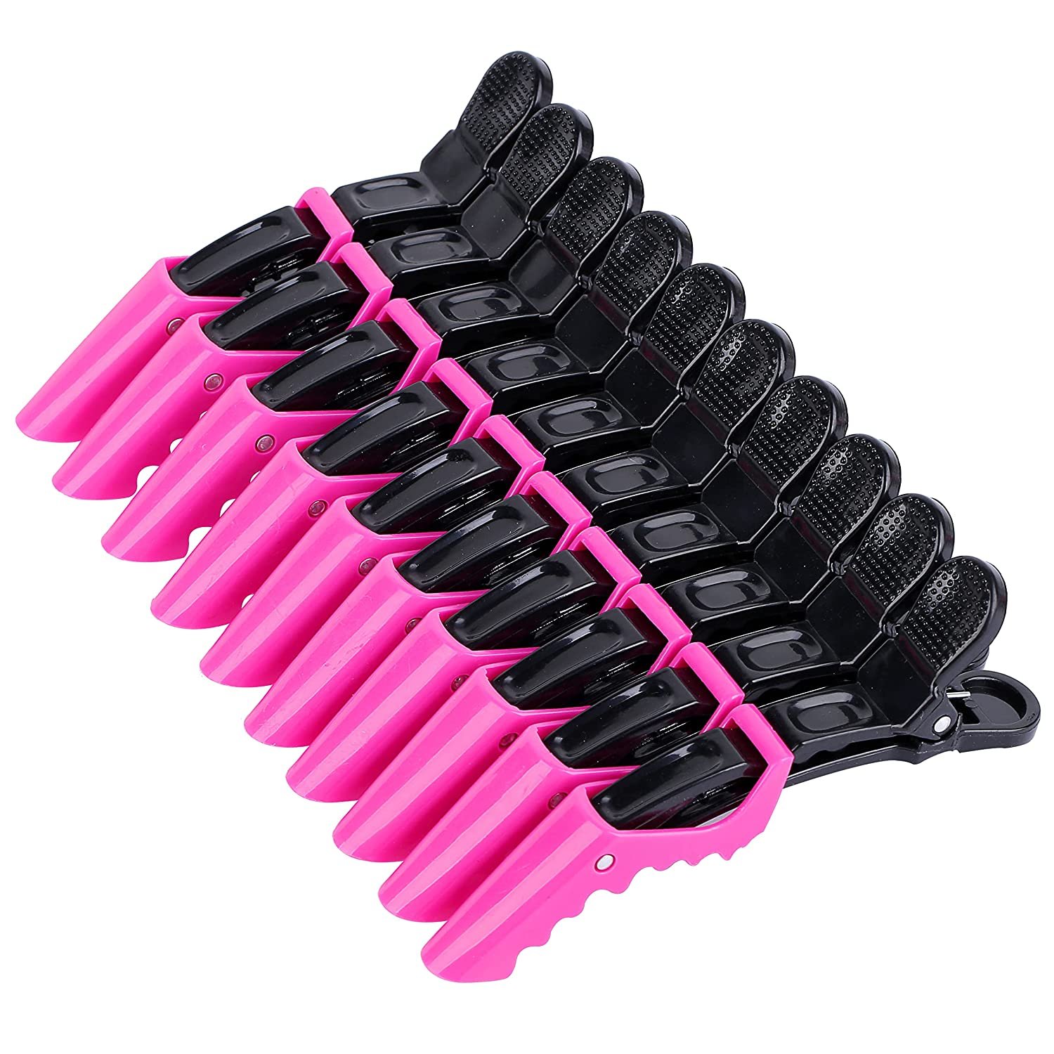 Wide Teeth &amp; Double-Hinged Design Alligator Styling Sectioning Clips