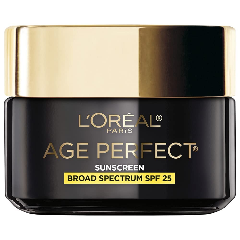 L'Oreal Paris Age Perfect Cell Renewal Anti-Aging Day Moisturizer with SPF 25, Vitamin E &amp; Antioxidants to Smooth Wrinkles &amp; Firm Skin, 1.7 oz