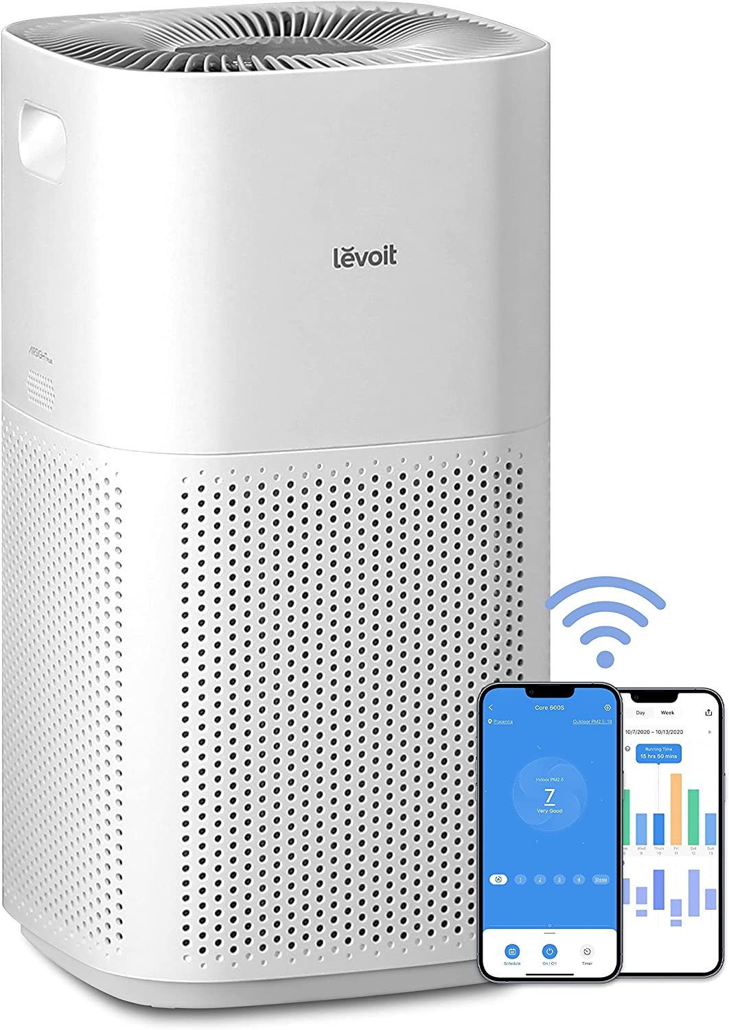 LEVOIT Air Purifiers for Home Large Room, Covers Up to 3175 Sq. Ft, Smart WiFi and PM2.5 Monitor, Hepa Filter Captures Particles, Smoke, Pet Allergies