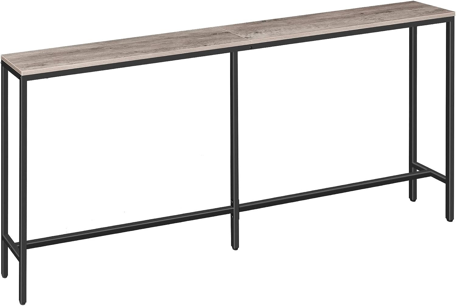 Console Table, 70.9" Narrow Long Sofa Table, Entryway Table, Industrial Sofa Table, Side Table, for Hallway, Living Room