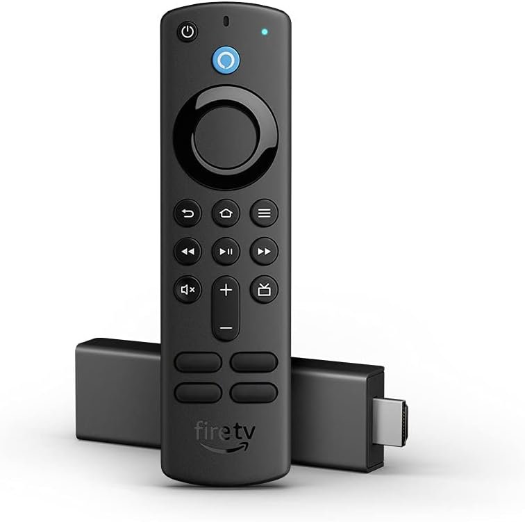 Fire TV Stick 4K, brilliant 4K streaming quality, TV and smart home controls, free and live TV