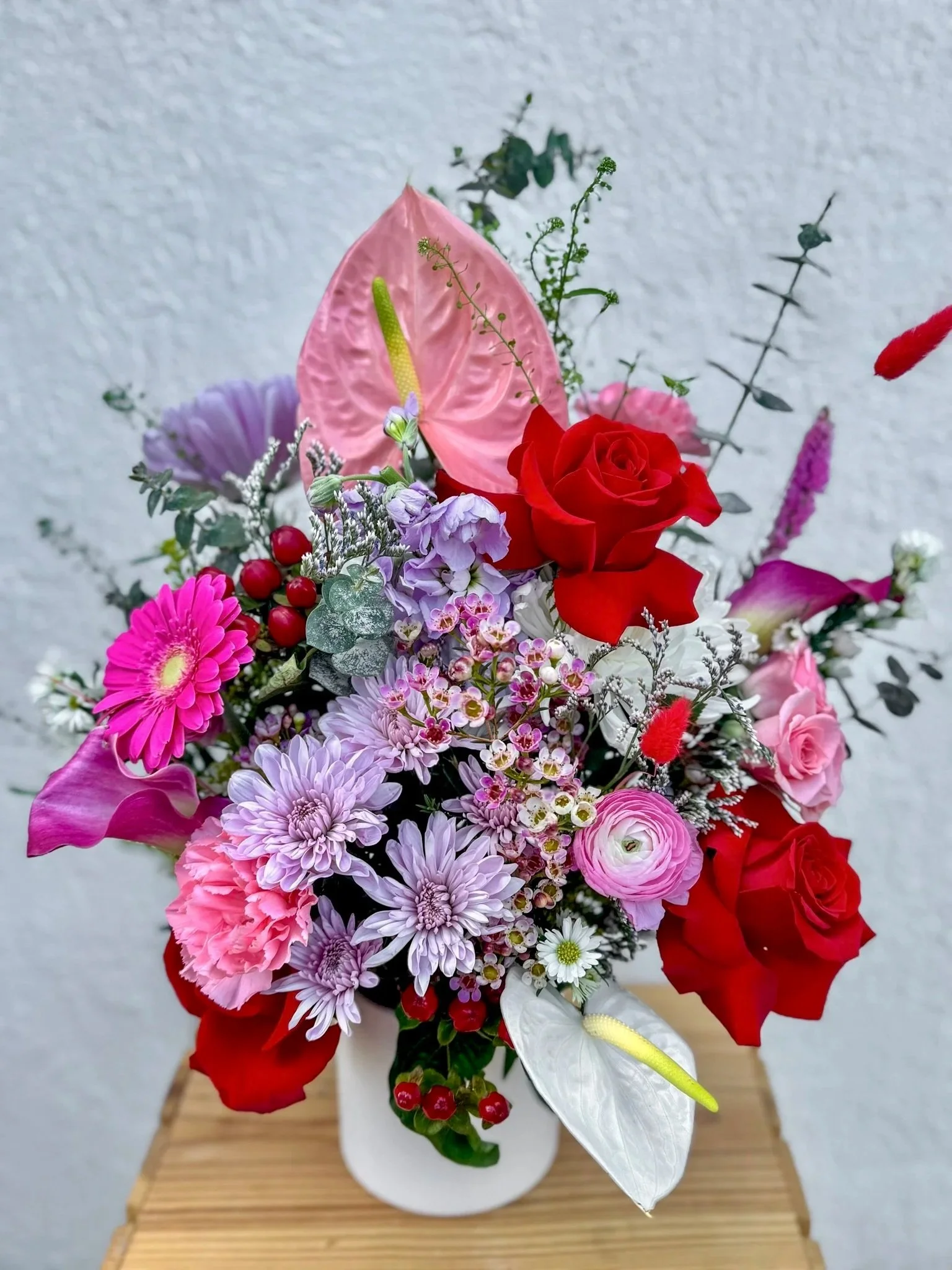Valentine's Day Wildflower Arrangement