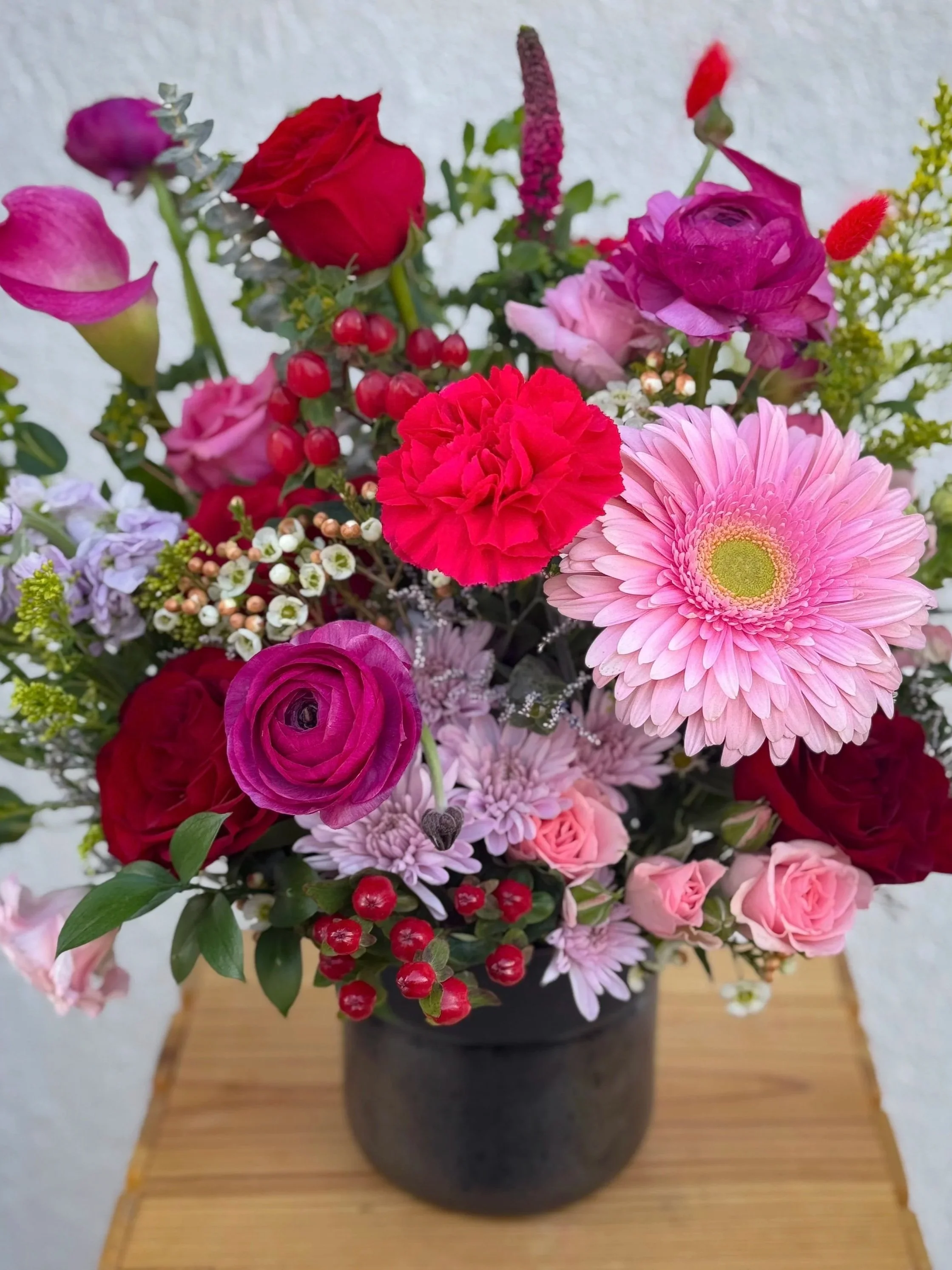 Valentine's Day Wildflower Arrangement