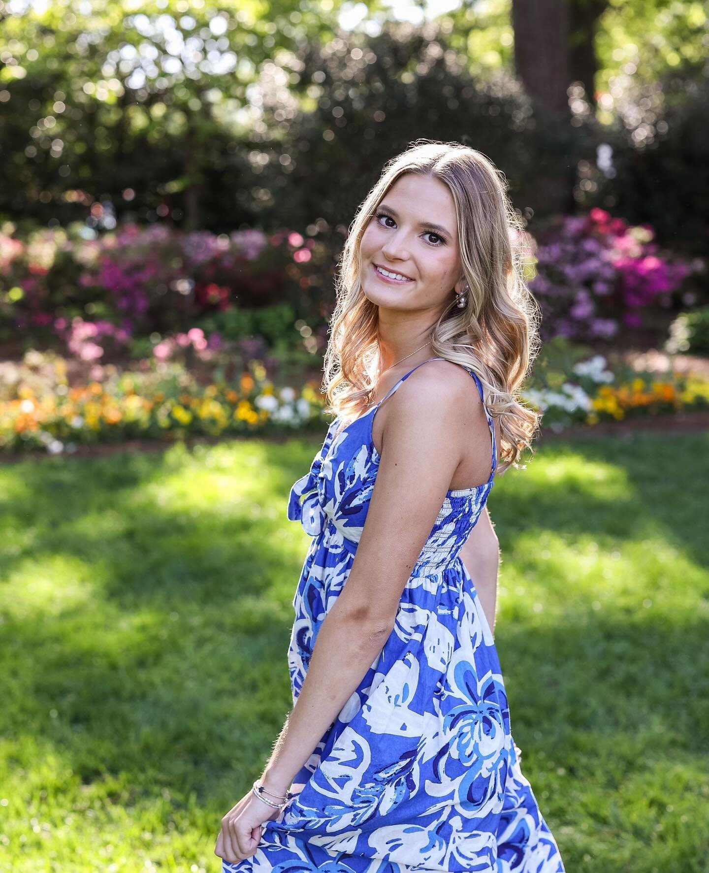 ⁠I had the best time with beautiful @_lizakubovcik_ chasing the light through the gardens of Raleigh! 🌸 Liza loves tennis (and coffee and country music!) and she has a sweet spirit that I adore. She&rsquo;s heading to NC State this fall and I&rsquo;