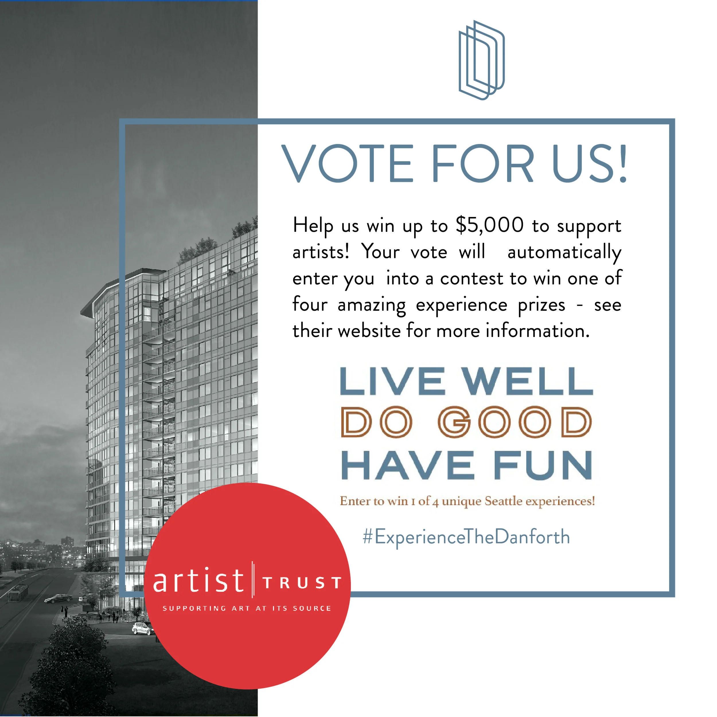 Social media graphic designed for one of the nonprofit partners