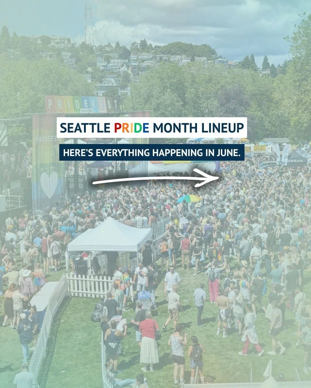 June is finally here and Seattle is ready to celebrate 🏳️&zwj;🌈

Here's everything happening this Pride Month:

🏳️&zwj;🌈 June 6: Seattle Pride in the Park 
🏳️&zwj;🌈 June 6: Taking Pride in Capitol Hill 
🏳️&zwj;🌈 June 13: Lifelong Pride Gala 
