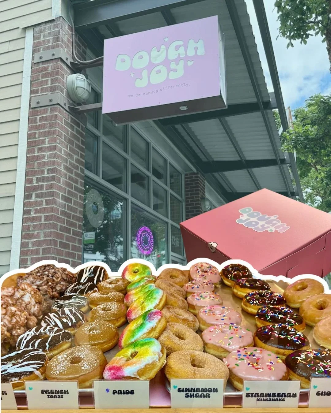 This week's business highlight: Doughjoy 🍩

Doughjoy is making some of the most beautiful handcrafted donuts in Seattle. More than just doughnuts, Doughjoy is queer owned and rooted in equality. And their Capitol Hill location is just a few blocks f