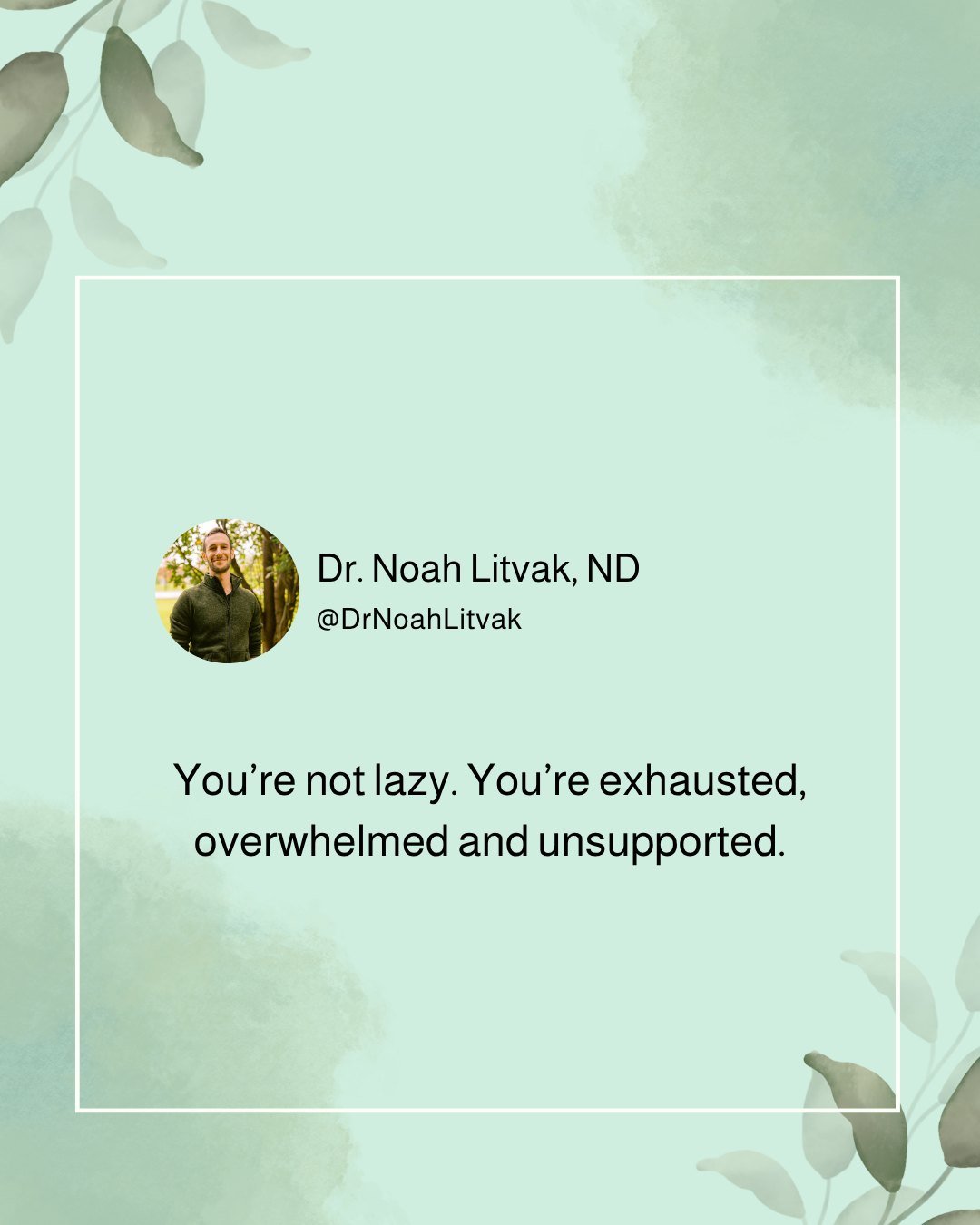 &ldquo;You&rsquo;re not lazy. You&rsquo;re exhausted, overwhelmed, or unsupported.&rdquo;

It&rsquo;s easy to feel like we&rsquo;re the problem when we&rsquo;re not meeting expectations. But what looks like laziness is often something deeper.

🔹 Men