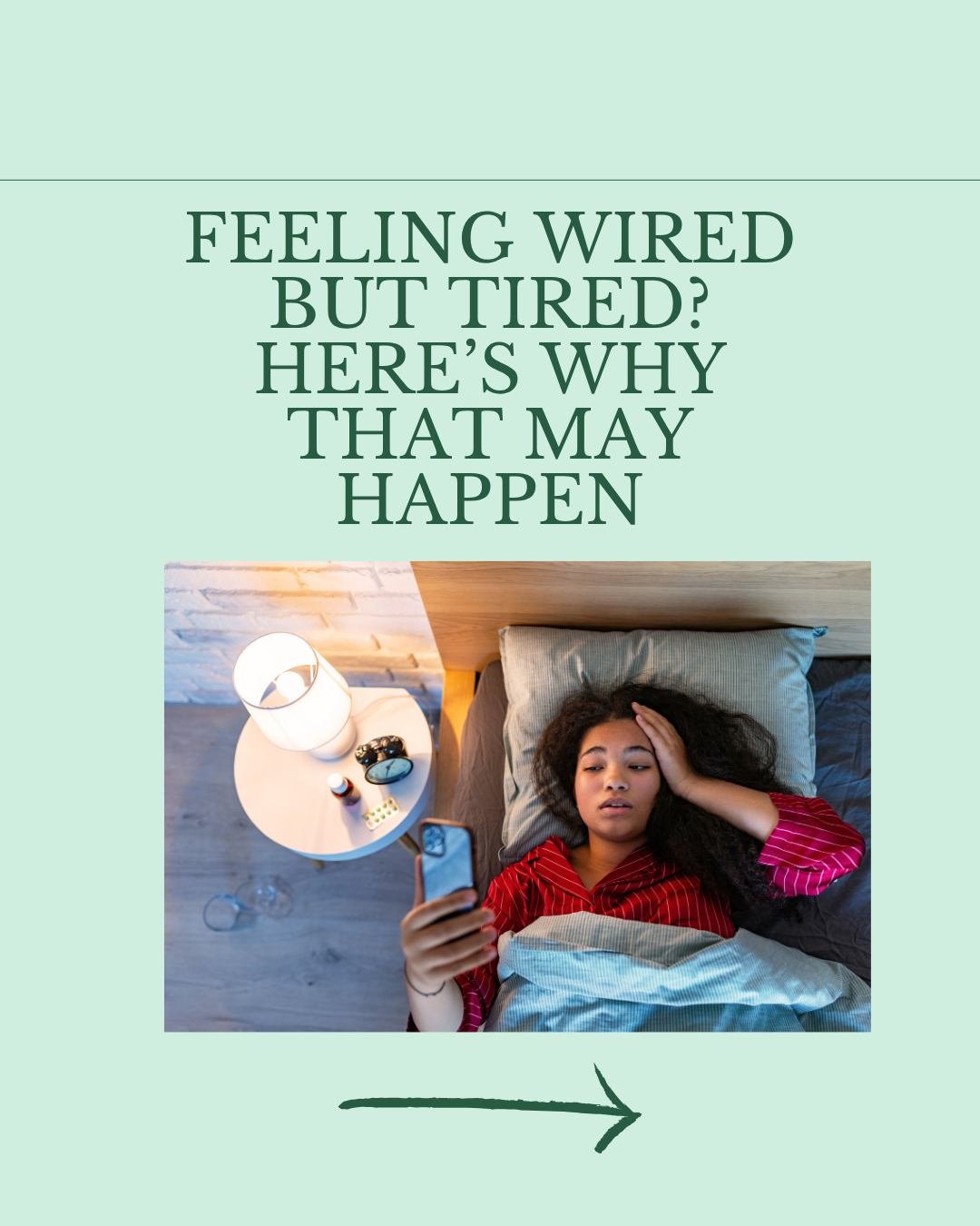 That &ldquo;tired but wired&rdquo; feeling at night isn&rsquo;t just in your head &mdash; it&rsquo;s your nervous system running on fumes.

🔹 Cortisol rhythms can get flipped from chronic stress
🔹 Afternoon blood sugar crashes spike late-night hung