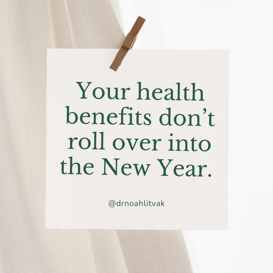 &quot;Your health benefits don&rsquo;t roll over into the New Year.&rdquo;

A tiny reminder from the universe that unused coverage = unused care&hellip; and January-you always wishes December-you had started earlier.

If you&rsquo;ve been meaning to 