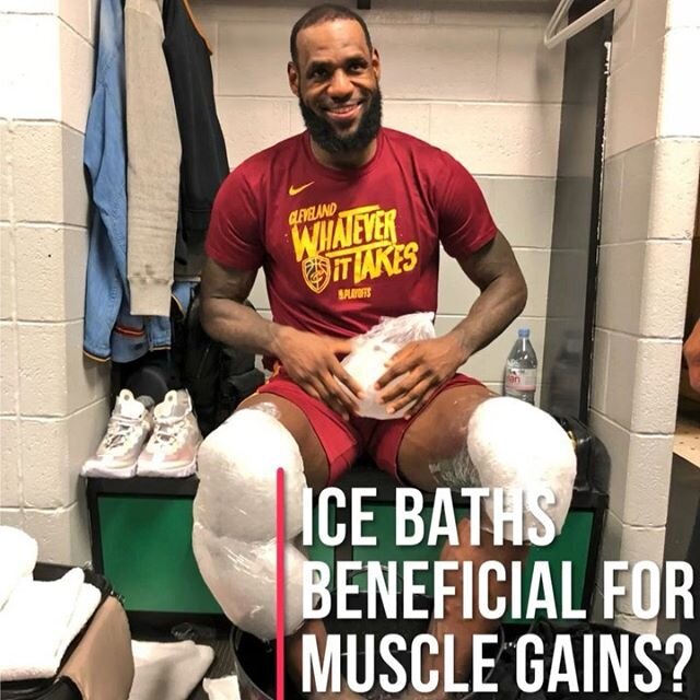 🔈Sound on ! Swipe 👉🏼 During a zoom call, @coleman.ayers of @byanymeansbasketball and I got a question about ice baths and hypertrophy. While we don&rsquo;t think ice baths are a no go at all, when it comes to building lean muscle mass, we both agr