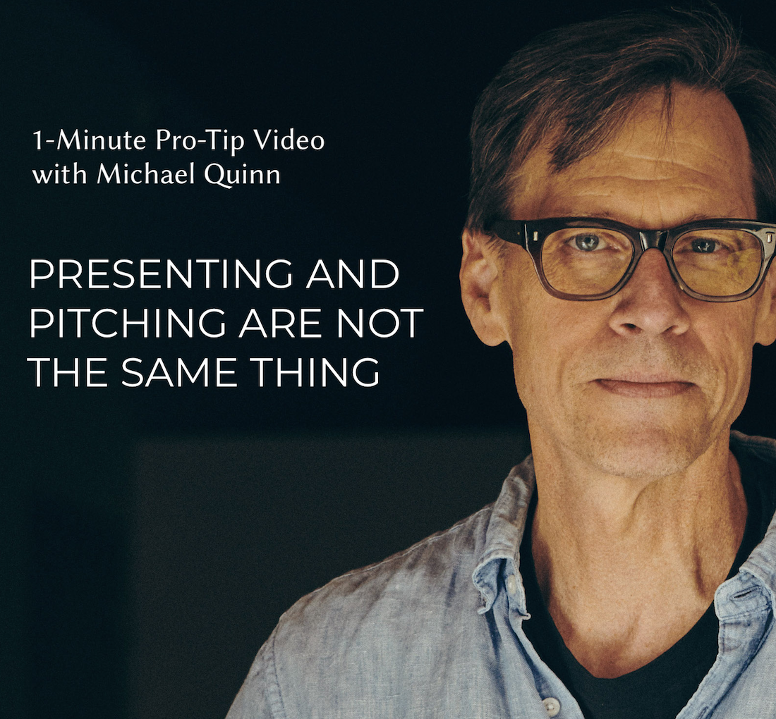 Pitching and Presenting Are Not the Same Thing