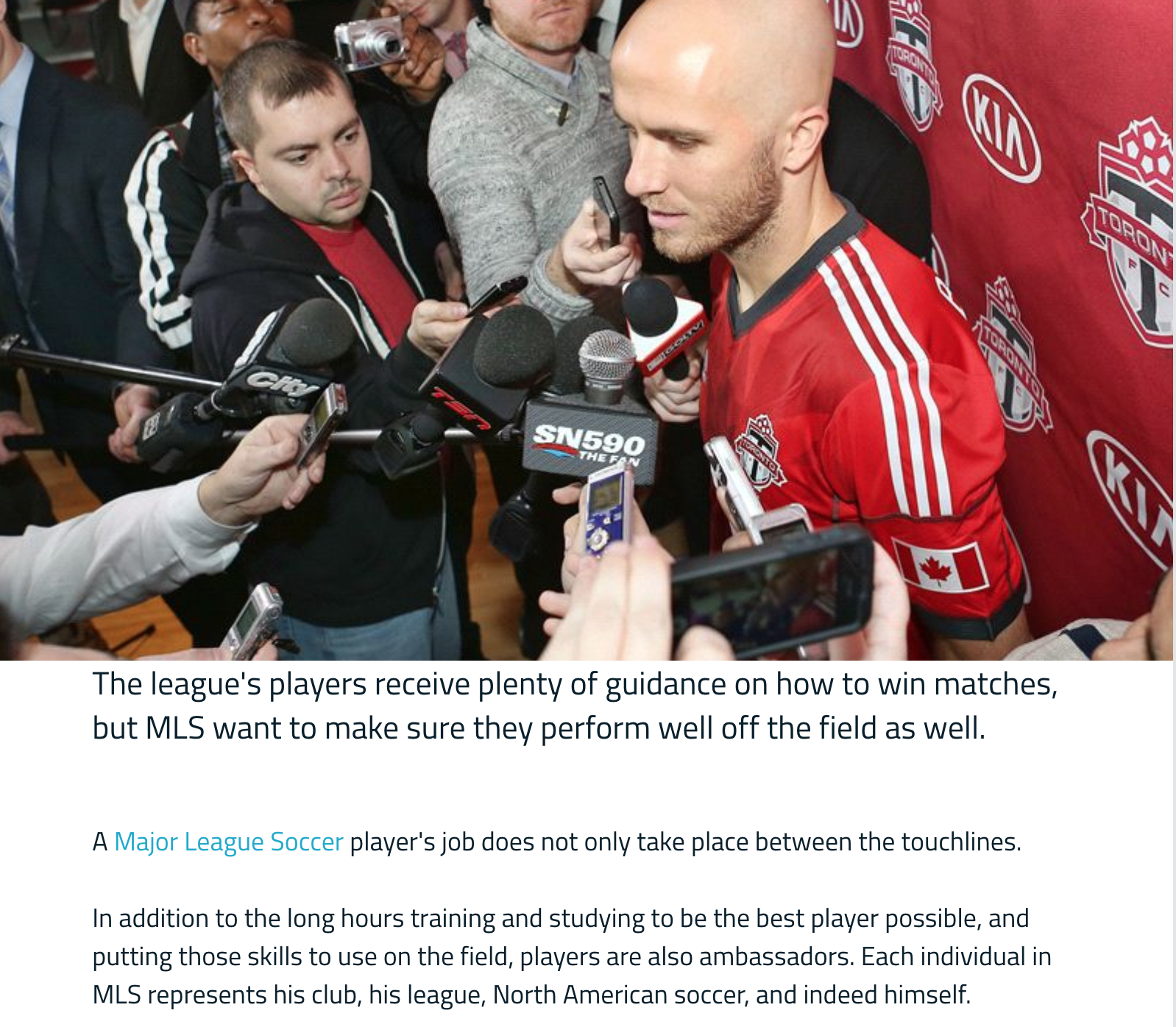 Goal.com: Players & the Press