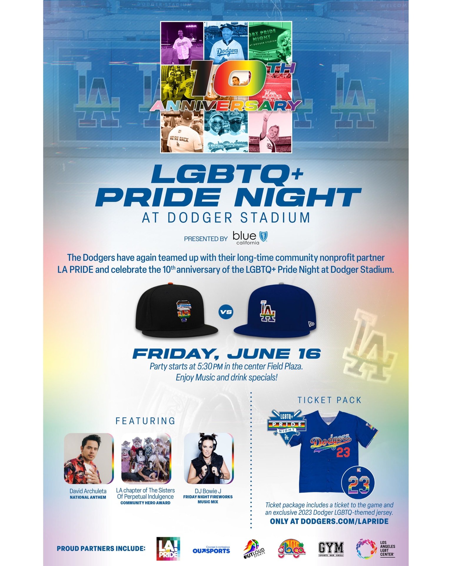 LGBTQ+ Pride Night at Dodger Stadium 2023 — PFLAG Manhattan Beach