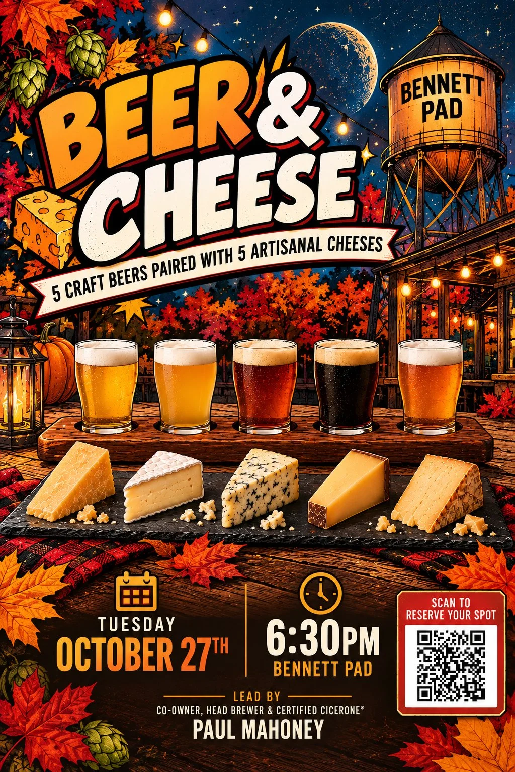 Bennett Beer & Cheese Pairing 10.27.2026