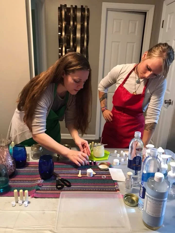 Please note: we no longer make candles. We tried making them with soy wax and essential oils, but decided, overall, candles promote adding toxins to the air and that defeats our purpose.