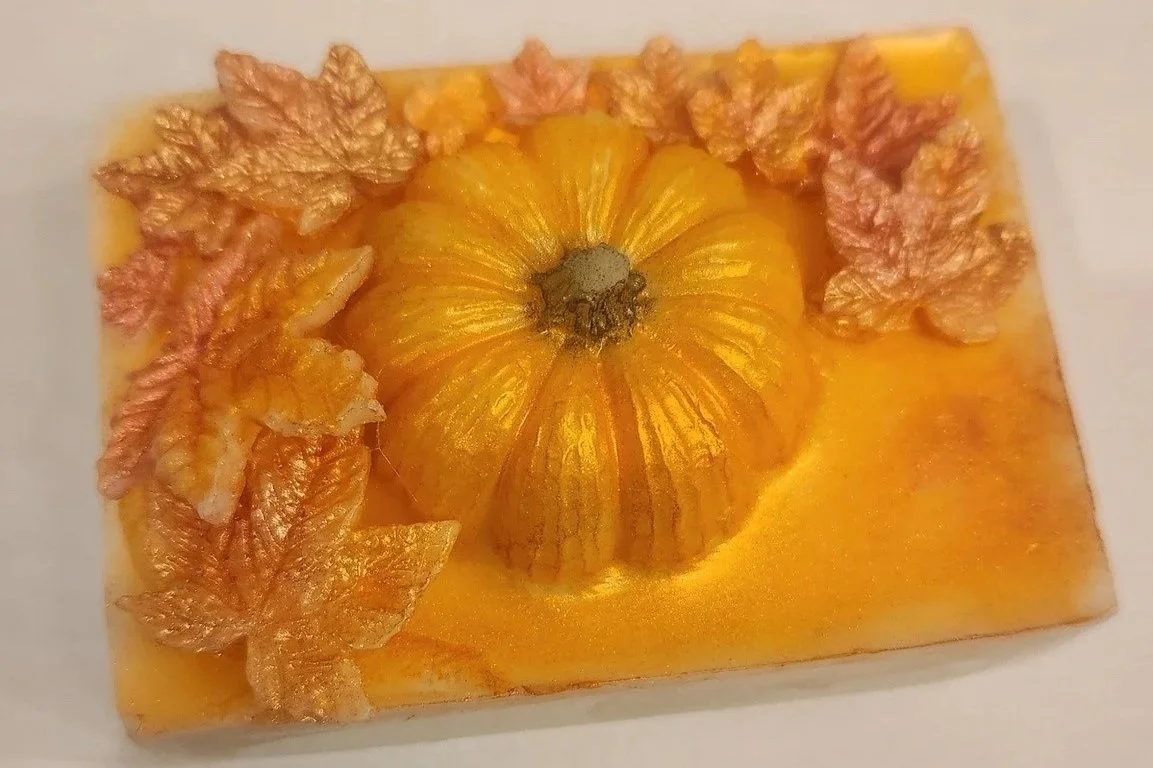 Pumpkin Among Leaves of Gold