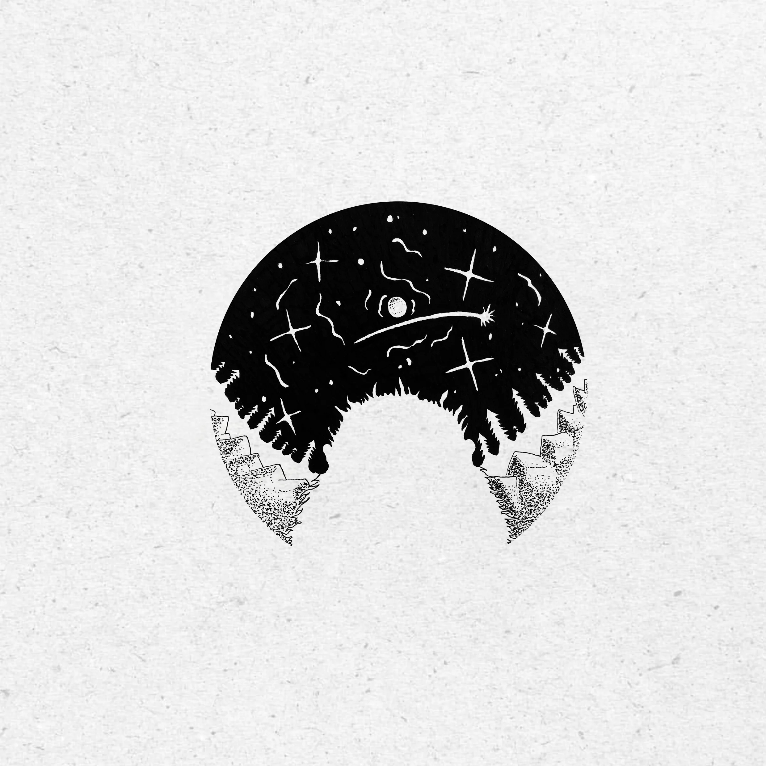 "One too many living monsters, reside in your head. Lonely creatures suffocate you, reside in your space.", 8/9 Series 14.8cm x 21.0cm Pen on Paper 2016