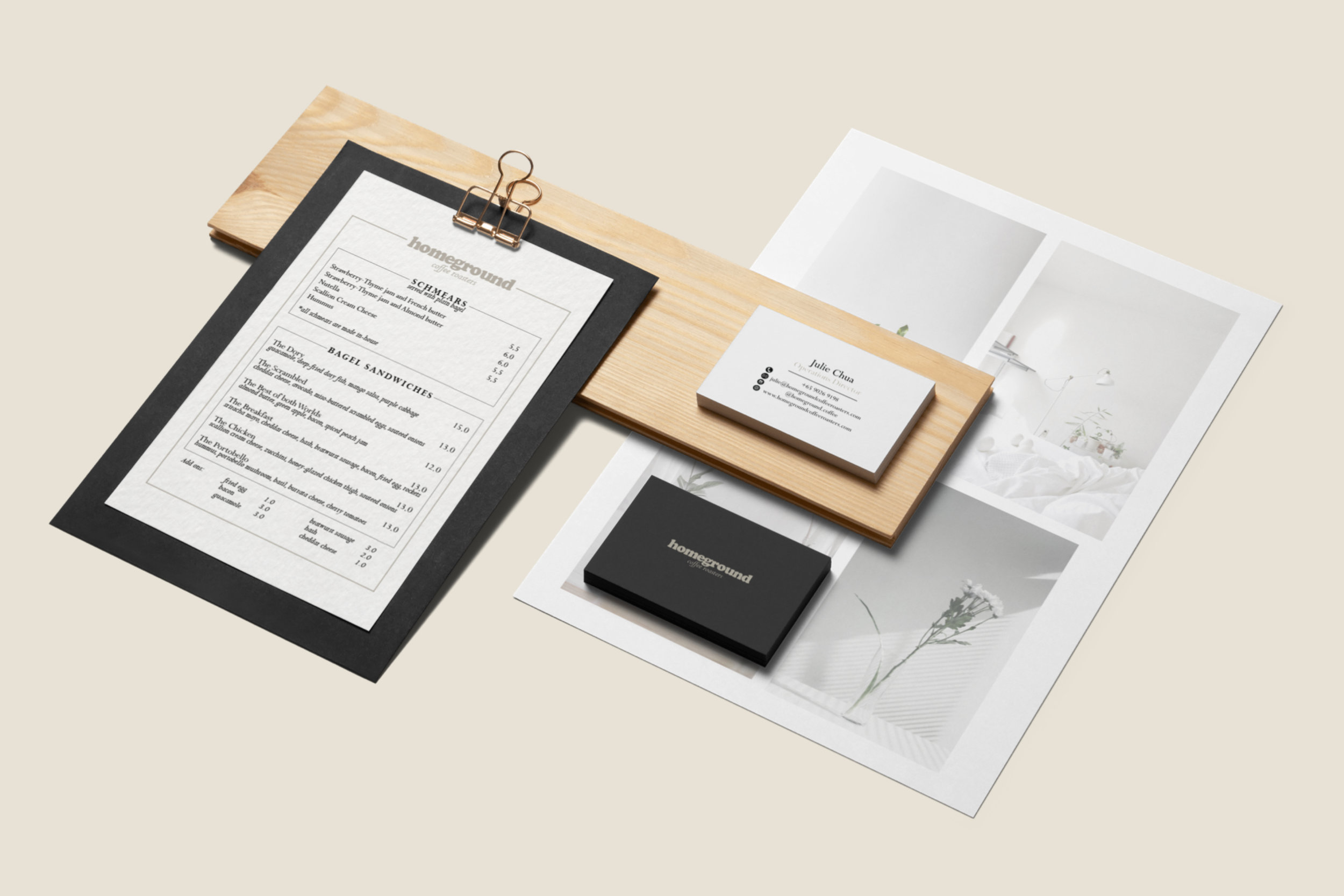 Menu | Front & Back