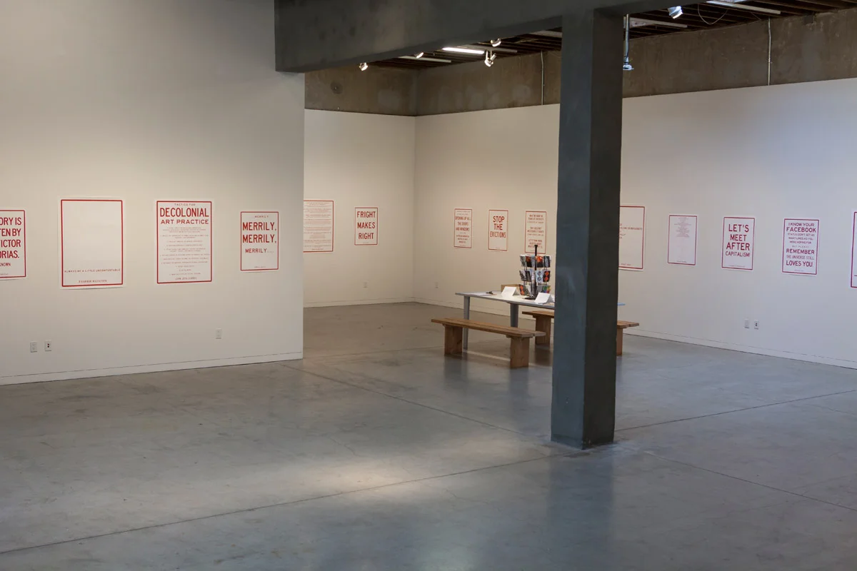 Declarations For The New Year at Southern Exposure, SF, 2016