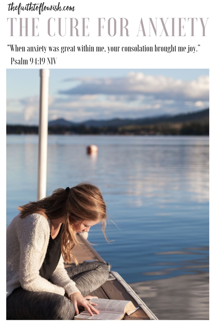 The cure for anxiety is found in the presence of god. while psychologists and therapists can help us cope with the symptoms, the true cure is finding our peace in the presence of god. Addiction and Mental illness in a loved one steals our peace. Jesus restores it.