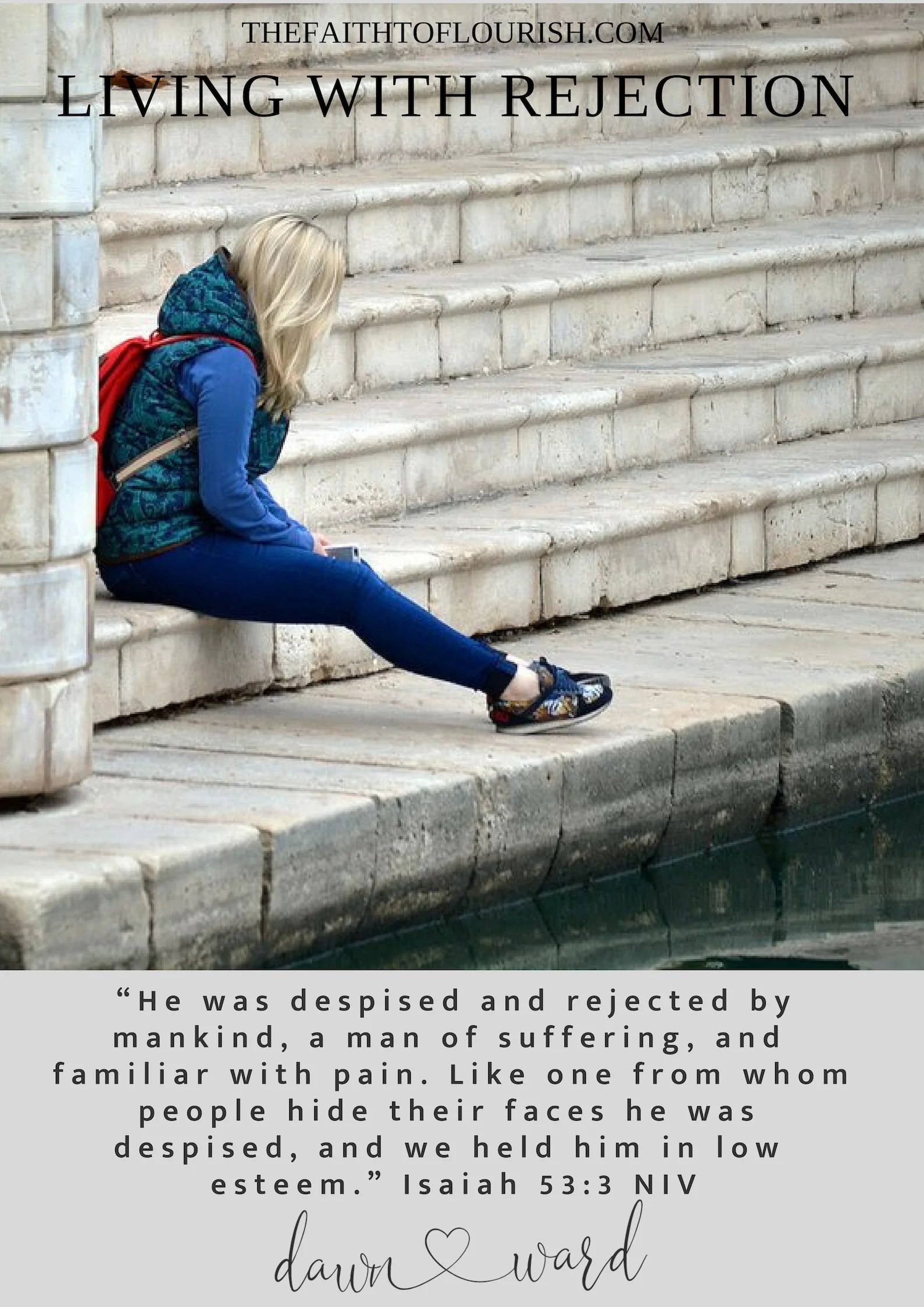 Living with Rejection is very painful, especially if it is from your children, spouses, or loved ones who might be rebelling, living destructive lifestyles, struggling with additiction or mental illness. it is painful to try and rebuild a relationship with someone who has rejected you and your values, even your God.