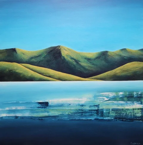 Adele Eagleson - Our Hills Bathing in the Warm Glow of the Sun.jpeg