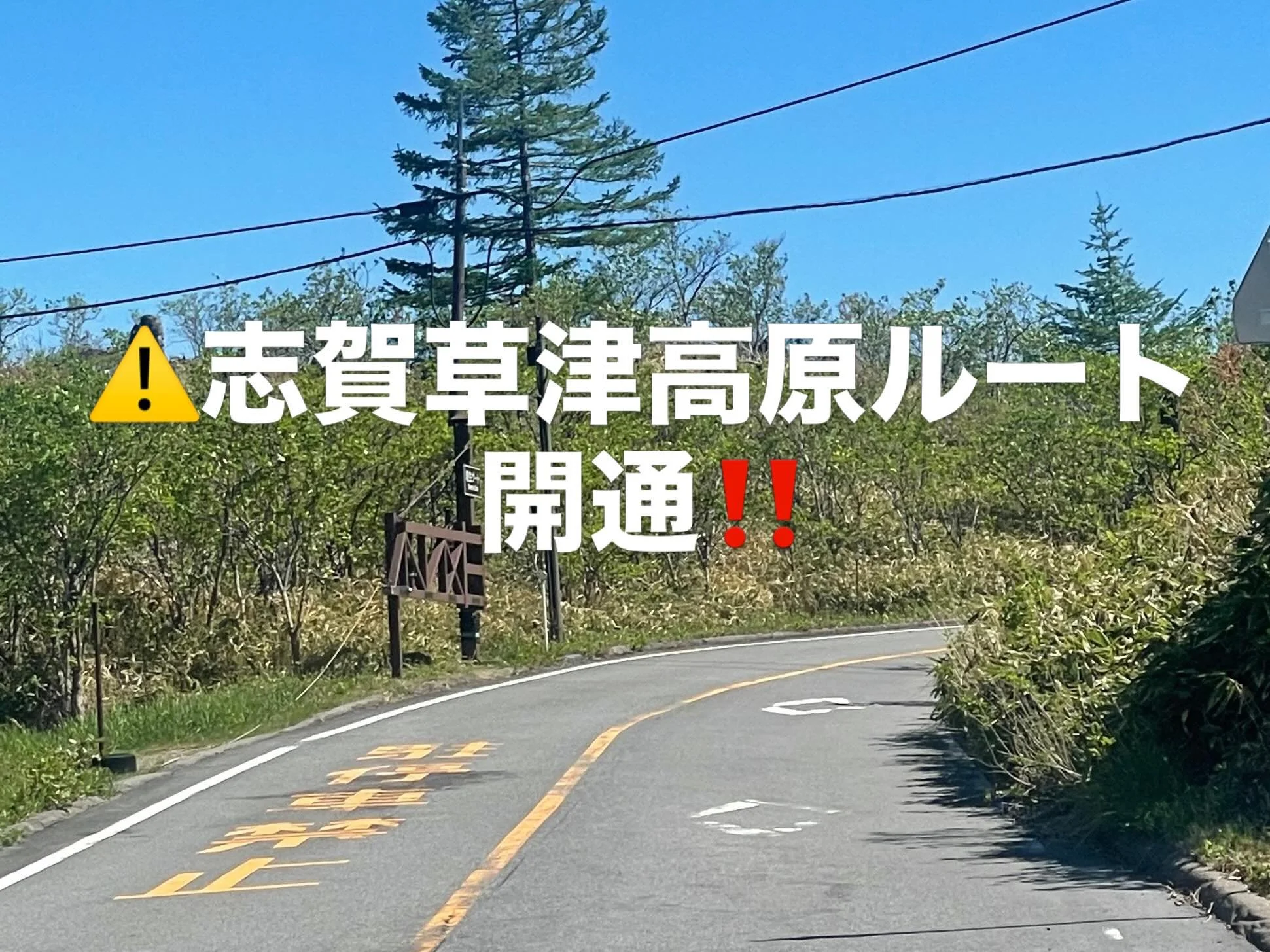 ⚠️志賀草津高原ルート全線開通！🏍️🚗

2026年5月29日、
冬季閉鎖されていた志賀草津高原ルート（国道292号）が
全線開通しました！

草津温泉方面からのアクセスも便利になり、
志賀高原への絶景ドライブやツーリングシーズンが本格スタート✨

日本国道最高地点から眺める大パノラマ、
新緑が織りなすこの時期だけの景色は圧巻🤩

幸の湯は、横手山・渋峠エリア観光の拠点にもおすすめ‼️
ツーリングやドライブの後は、
ゆっくり疲れを癒してください☕️✨

標高の高い場所はまだ肌寒い日もありま