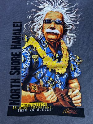 Einstein Logo Tee -Charcoal — Hanalei Surf Co.