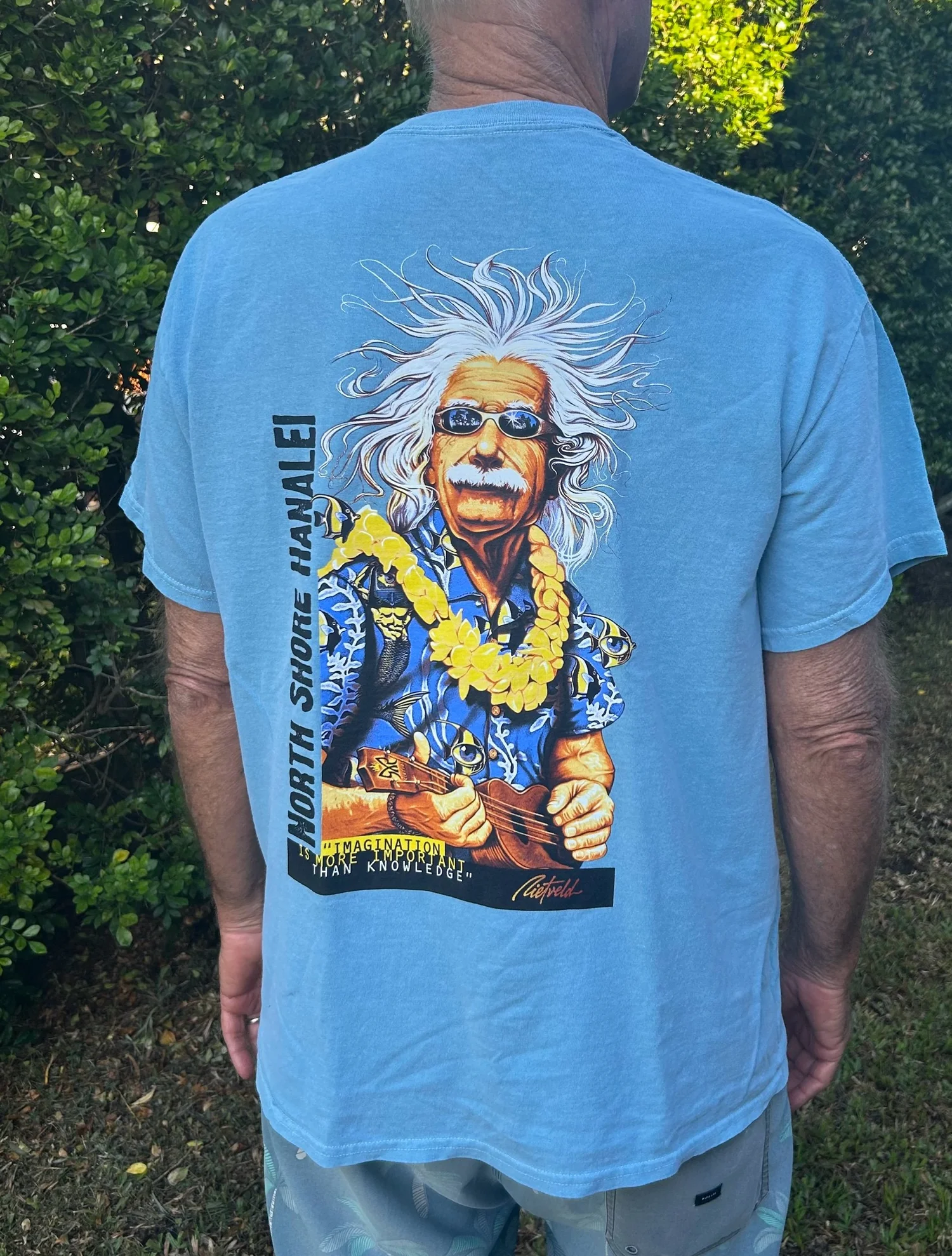 Einstein Logo Tee-Denim Blue — Hanalei Surf Co.