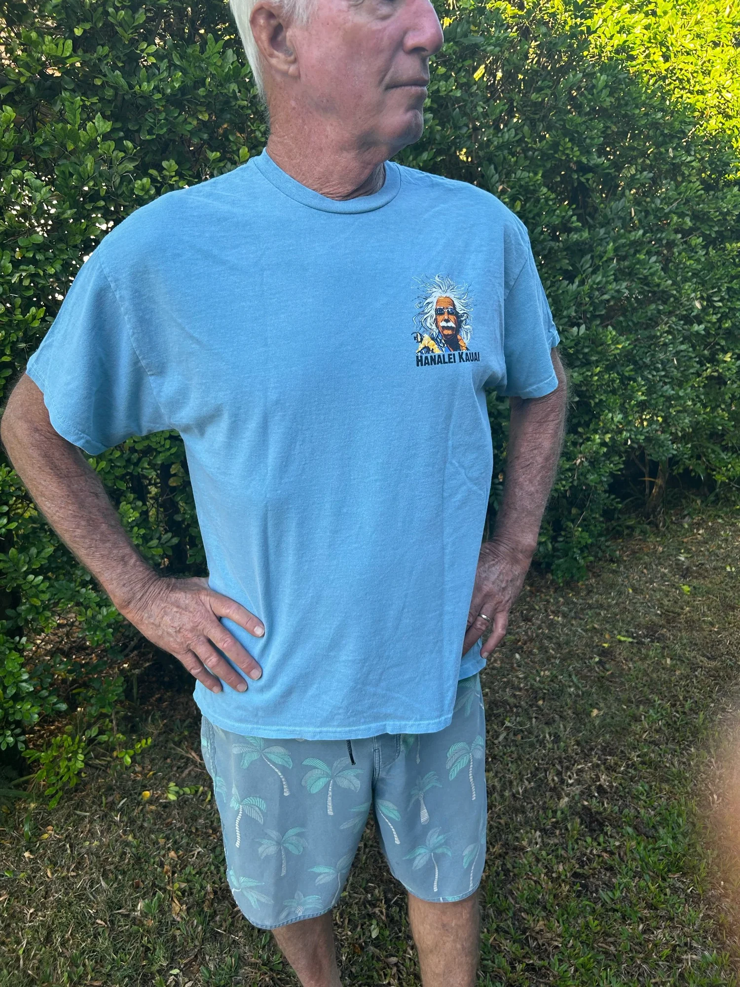 Einstein Logo Tee-Denim Blue — Hanalei Surf Co.