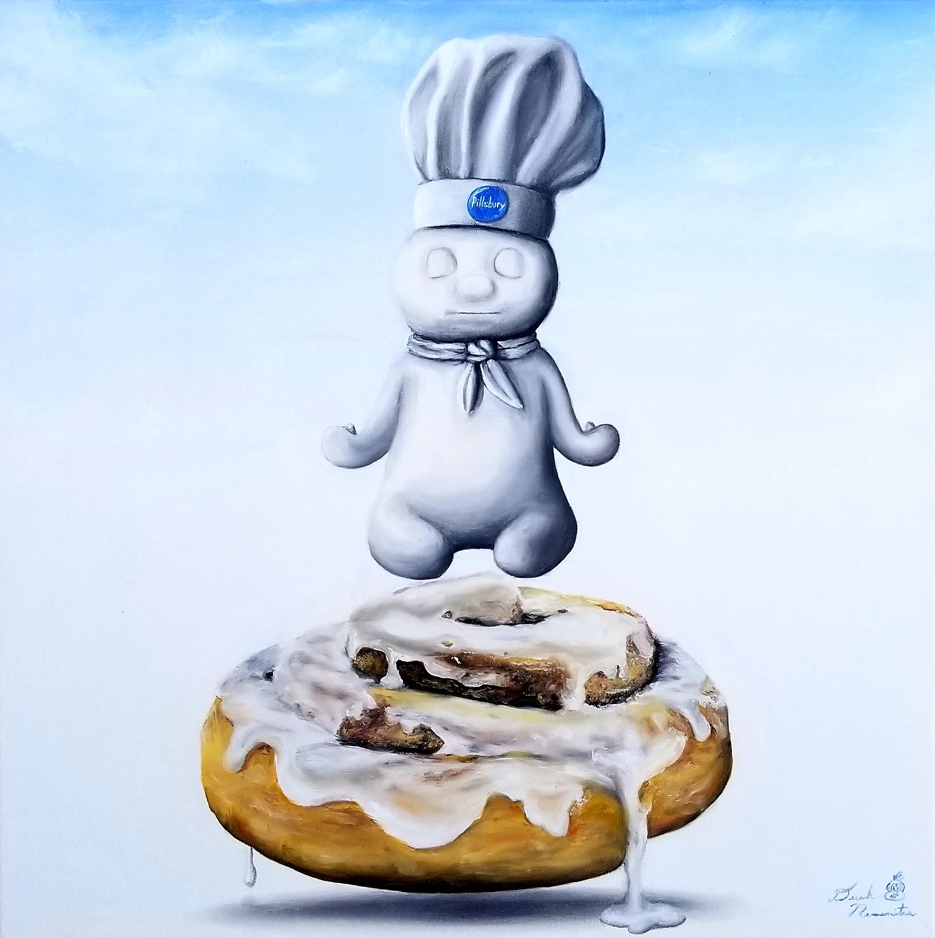Rising Above (2016) Oil on canvas 24x24"