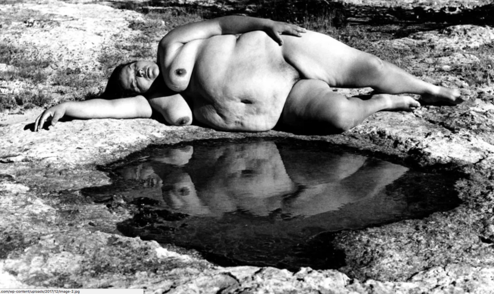 Laura Aguilar, Nature Self-Portrait #4 , 1996. | Courtesy of the artist and the UCLA Chicano Studies Research Center. Artwork © Laura Aguilar.