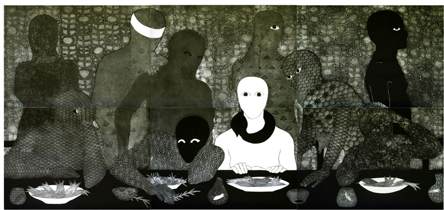 The Supper , Collograph, 1991