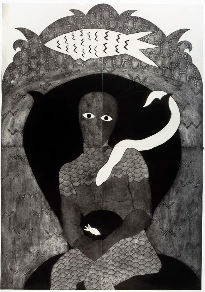 Sikán , Collograph, 1991