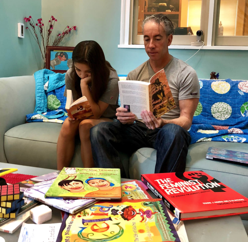Frederick Aldama and daughter Corina