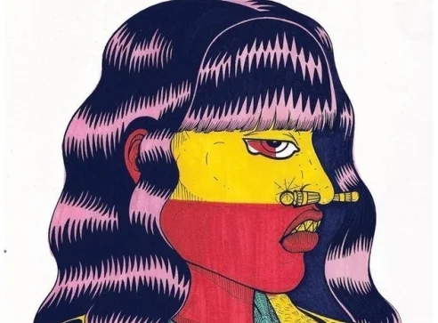 Martiza Torres, L.A. Woman, ink and marker on paper, 8x10 inches (Images courtesy of artist)