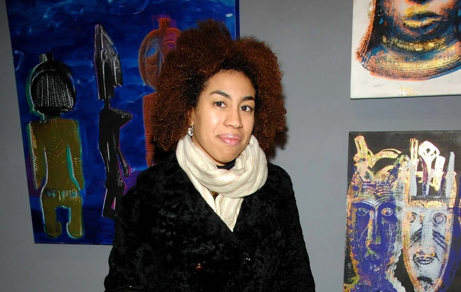 Hernandez at Rush Arts Contemporary African Art Exhibit, Lower East Side, NYC. Photo by Patrick McMullan