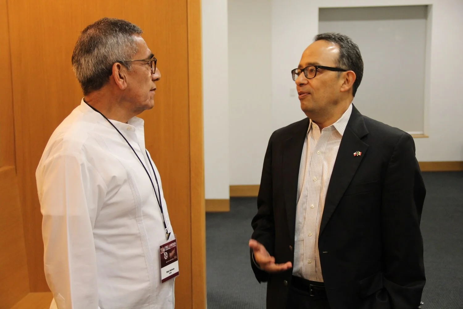 Actor and Producer Eligio Melendez and Mexican Consul General Carlos Gonzalez Gutierrez