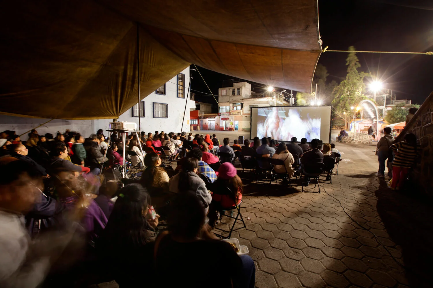Plaza Juárez, San Andrés Míxquic. - March 24th, 2017. Photo by Ernesto Vargas / Ambulante Flickr