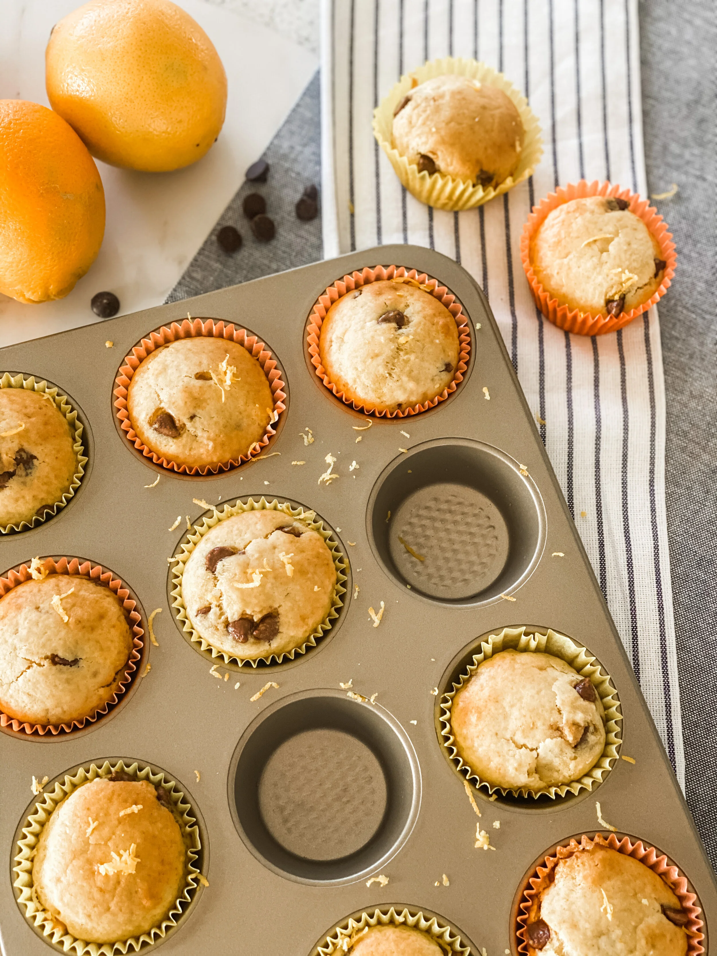 Orange Choc Chip Muffins