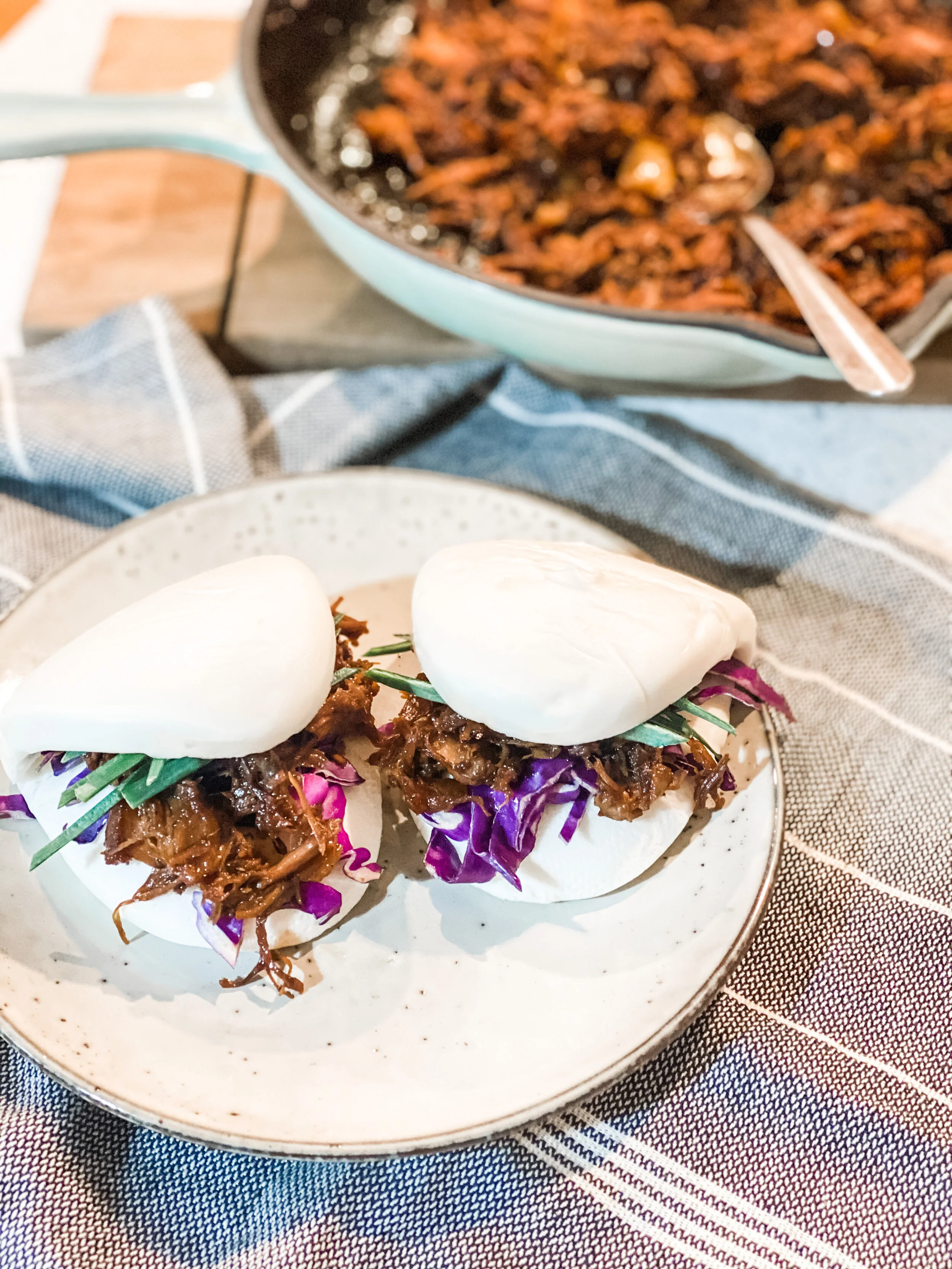 BBQ Pulled Pork Bao Buns 