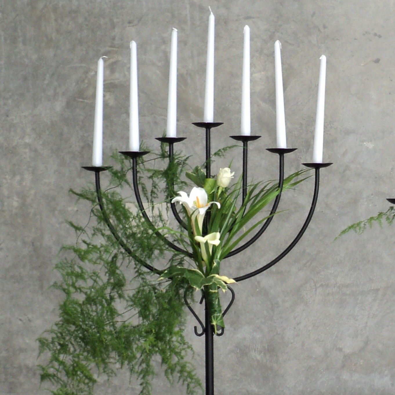 Black Floor Standing Candelabra — Got It Covered Wedding Events
