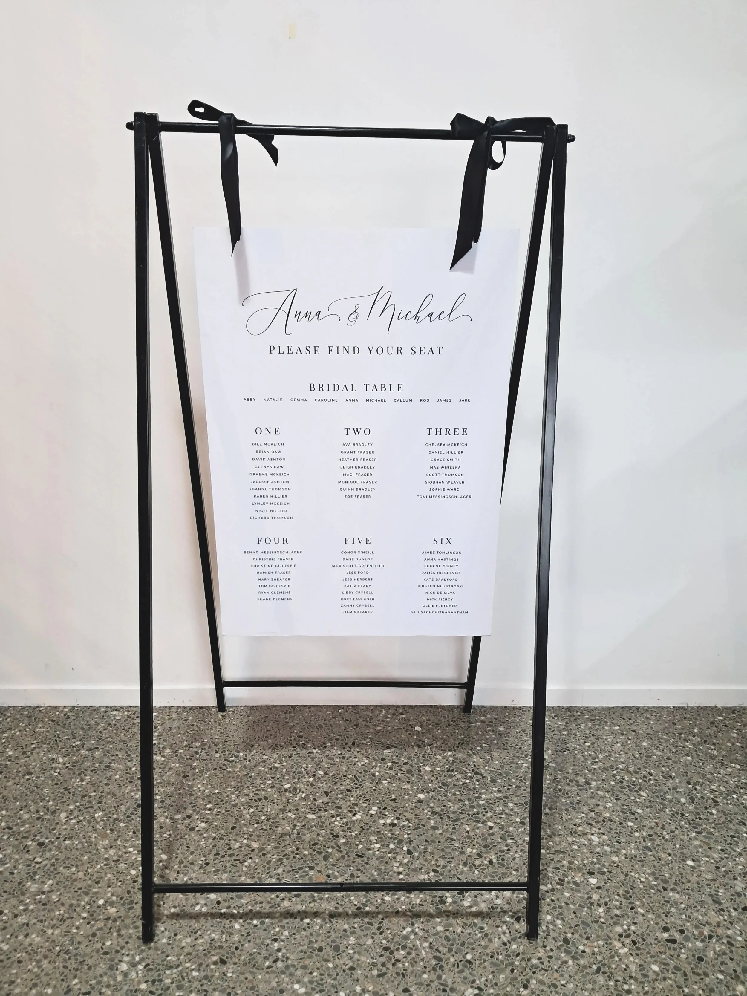 Large Hanging Signage Frame Black