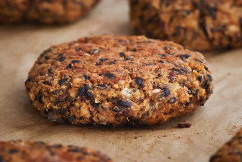 Kate O'Donnell's Black Bean &amp; Oat Burger