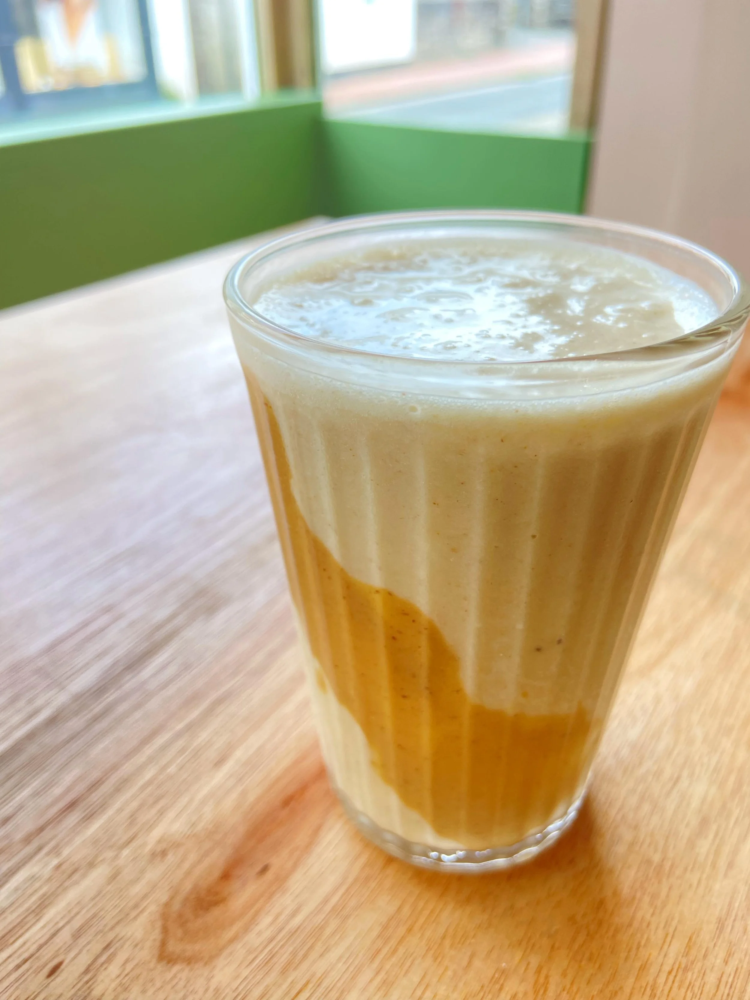 The banana &amp; peanut butter smoothie.. Cooler than cool 😎 

#braunton #northdevondeli #dairyfreelife #northdevonliving #northdevon