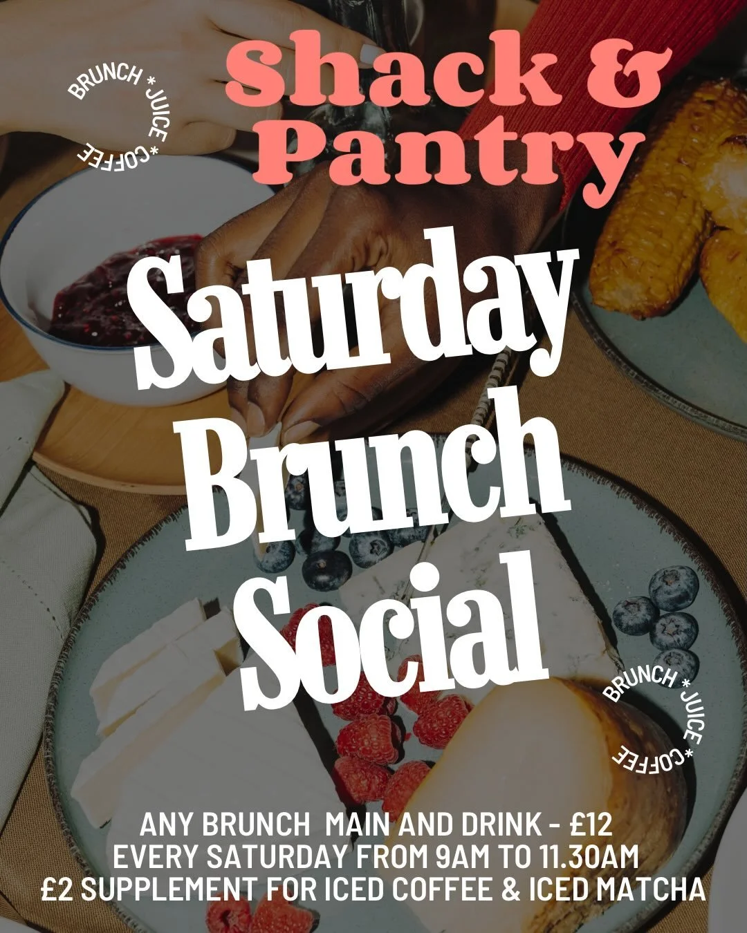 Two more sleeps.. extending what we used to do in winter from our home, it was lovely to be part of.. 
Brunch main and drink &pound;12 from 9am, last orders 11.30am.. sharing optional 😋

Drinks included* 
Tea/ Coffee/ Hot Chocolate/ Fresh Juice/ Ban